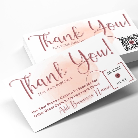 QR Code Thank You Cards - Picture 2 of 4